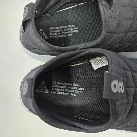 NIKE ACG MOC 3.5 CARGO BLACK IRON GREY SLIP ON SNEAKER SHOE MEN’S US SIZE 12 - Picture 3 of 8